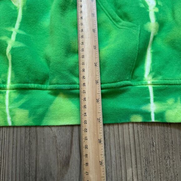 NWT J Balvin x GUESS FriendsWithYou Arcoiris Tie-Dye Hoodie Green Music Tour S - Picture 4 of 7